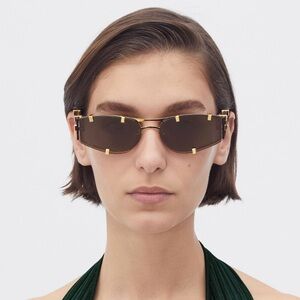 Bottega Veneta Grip Rimless Cat-Eye Sunglasses